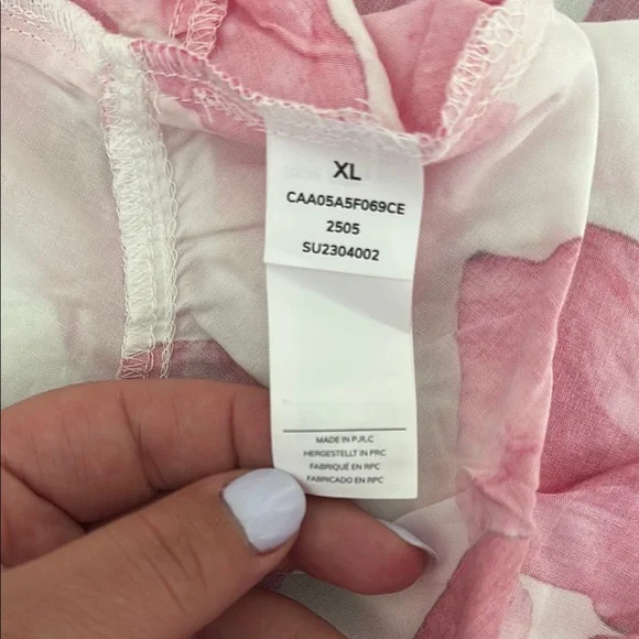 NWT Cupshe Pink and White Floral Maxi Dress - Picture 7 of 9